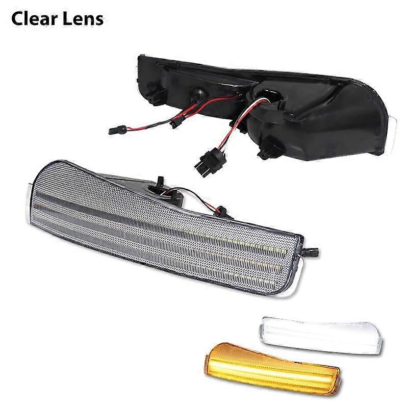 Car Bumper Sequential Amber Turn Signal Replace Switchback white LED Daytime Running Light For Pontiac Firebird Trans Am 93-1997