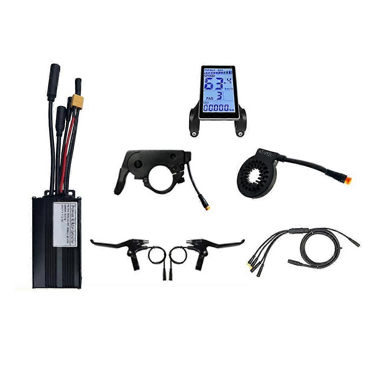 30A 1000W Bicycle Lithium Battery Modification Accessories 3-Mode Fully Waterproof Small Kit M5 LCD