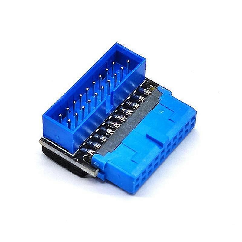 USB Header Adapter USB3.2 GEN1 19Pin/20Pin Socket Steering Elbow Converter DIY Desktop Motherboard