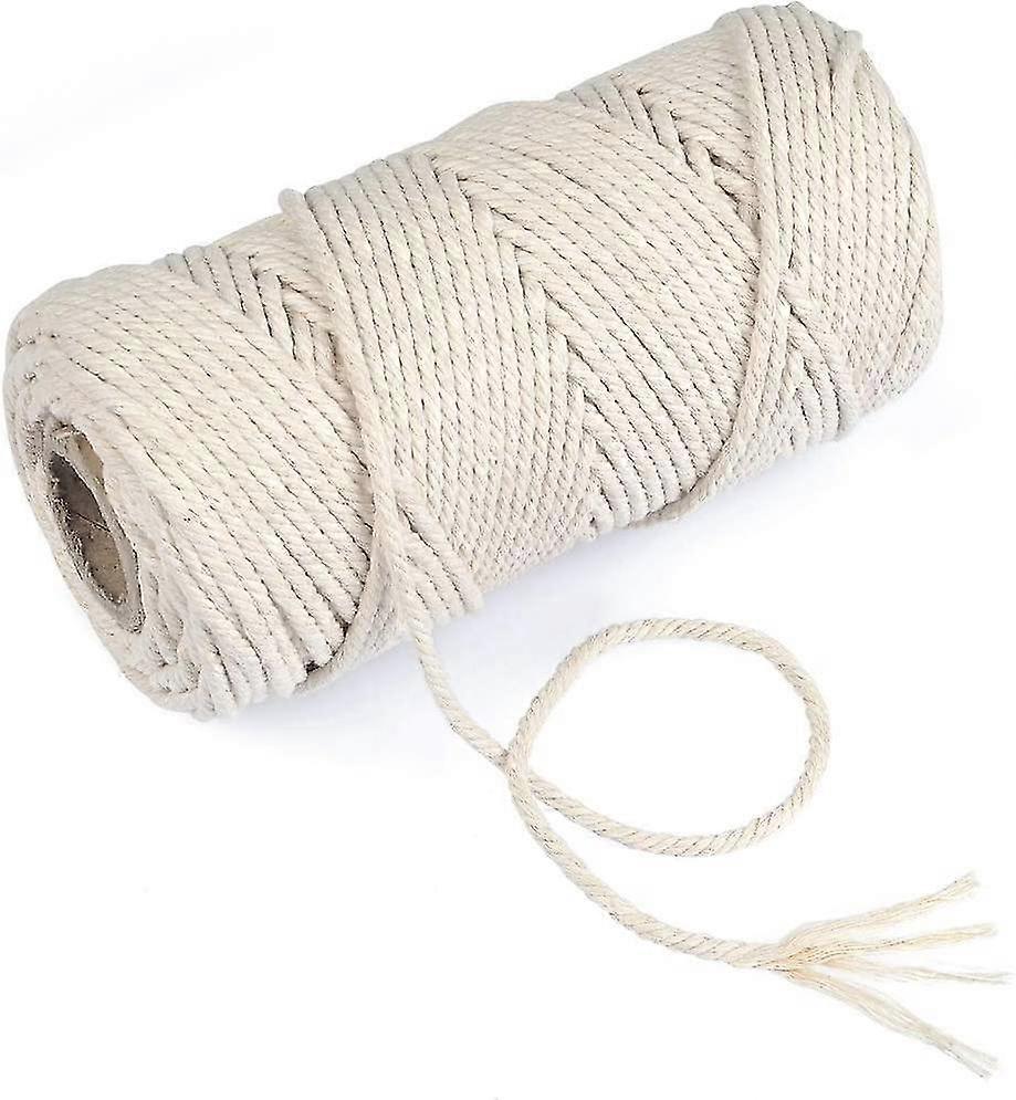 4mm Macrame Cord | 100m Natural Cotton Macrame Rope Cotton Cord For Wall Crday Gift