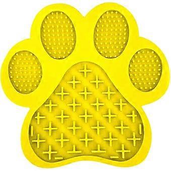 Liten hundebolle Kattebolle Anti Choke Dog Bowl Middels mater Sakte Mater Pet Bowl Anti Sip Hundebolle Gul