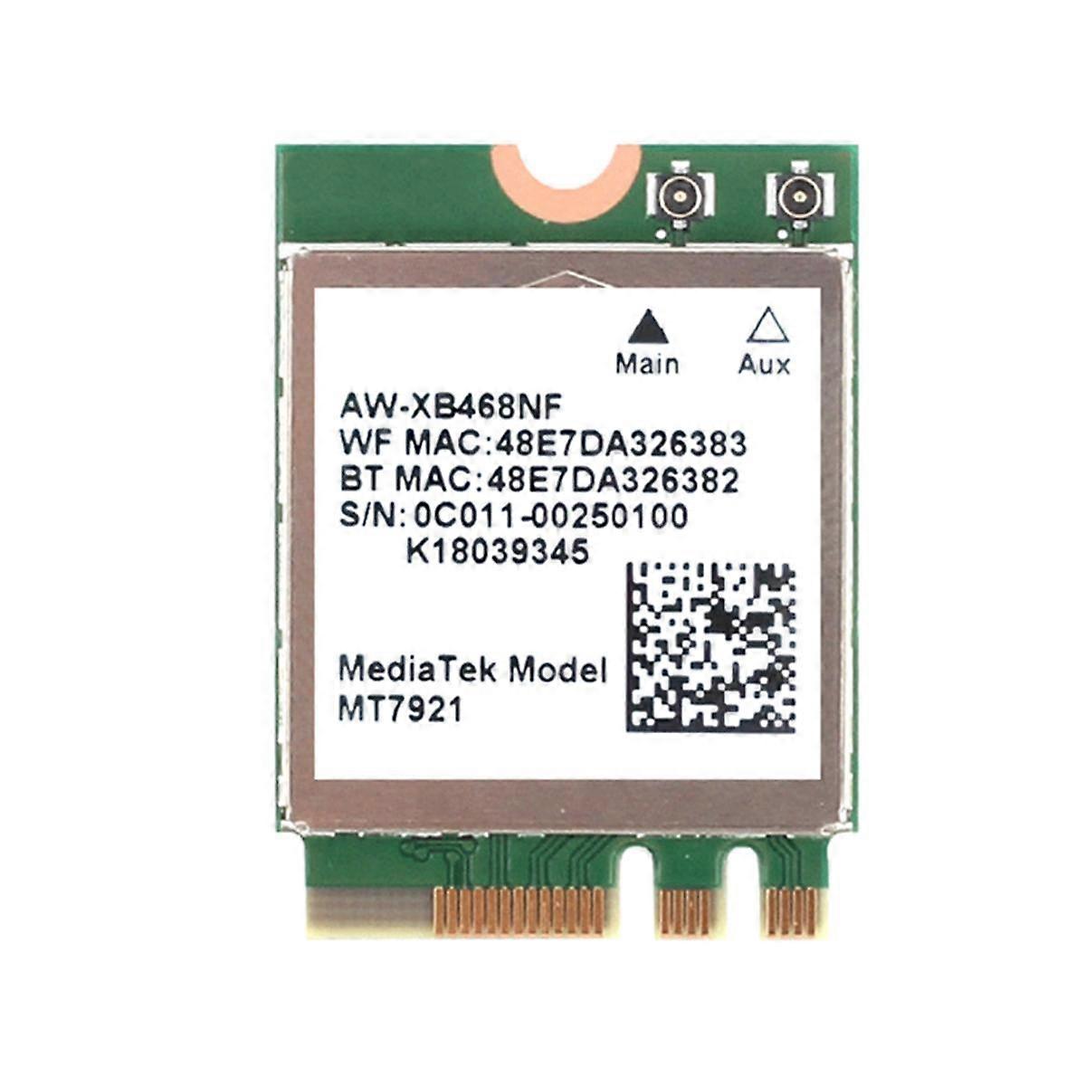 MT7921 WIFI6 2.4G 5G Gigabit Network Card M2 5.2 BT Network Card Desktop Computer Laptop Built-In W