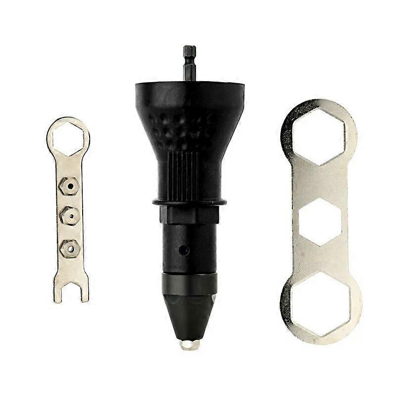 Electric Pull Rivet Gun Adapter Riveting Tool Cordless Drill Insert Nut For Blind 24 To 48mm
