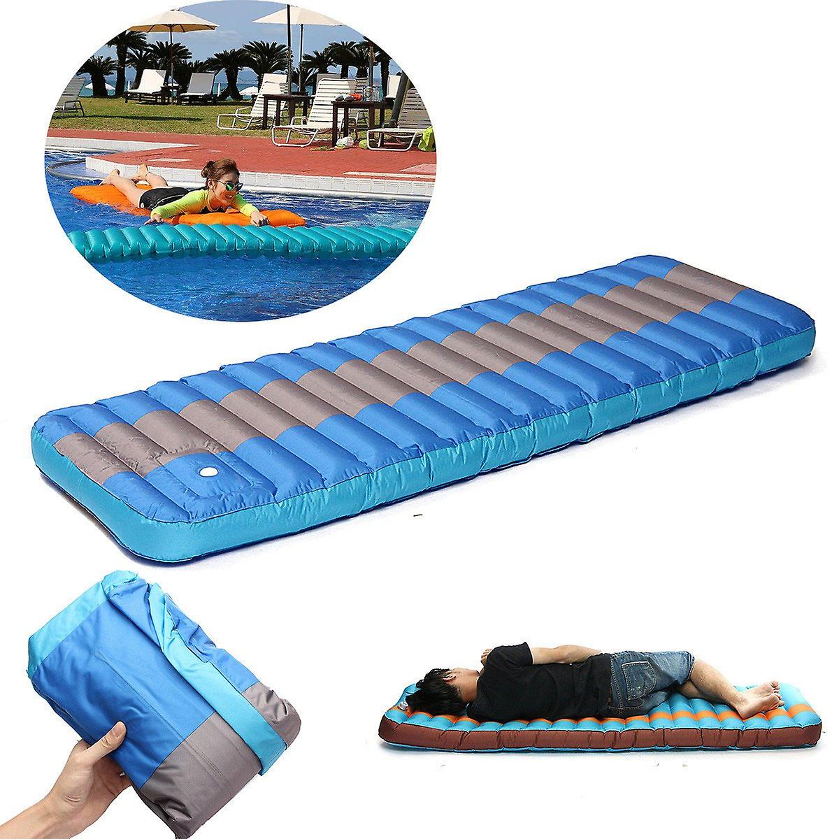 Outdooors Camping Inflatable Mat Portable Sleeping Mattress Moisture Proof Pad