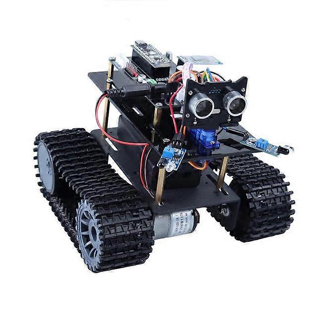 Tank Robot Kit with Mega 328P for Teens Adults- Programmable, Electronic DIY, Arduino- STEM Education, with gesture sensor, Buzzer alarm