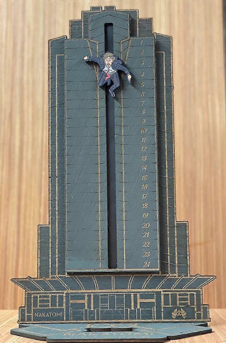 Die Hard Advent Calendar - Hans Gruber Falling Off Off Nakatomi Plaza