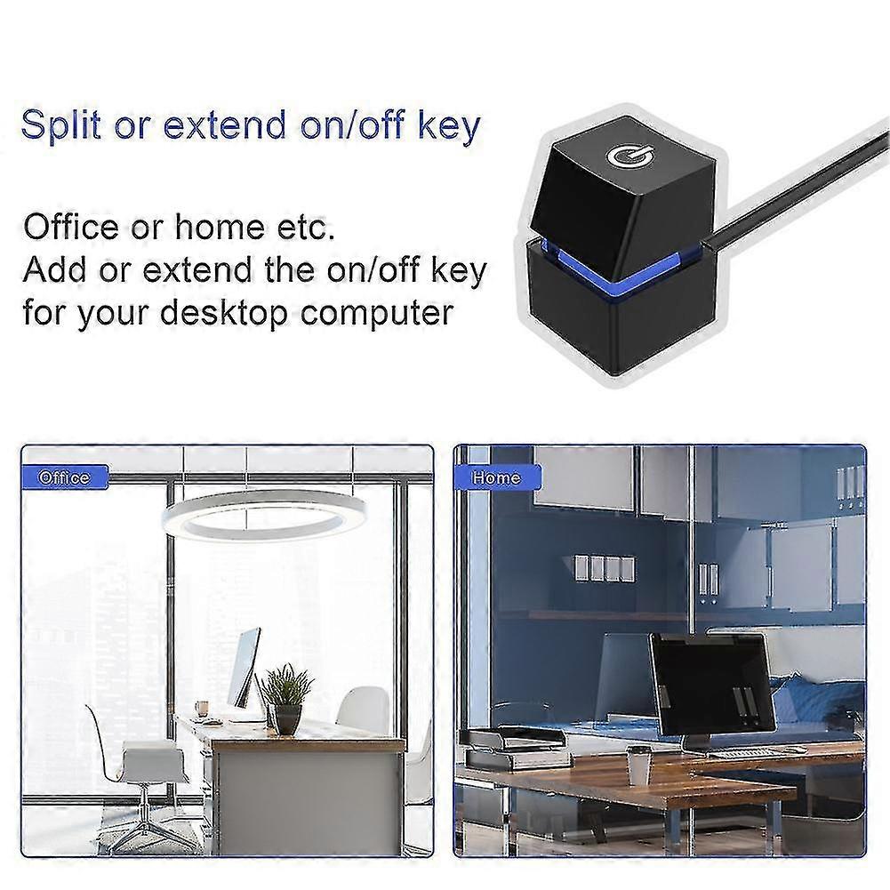 Portable On/off Pc Button Switch Cable Desktop Computer Switches ...