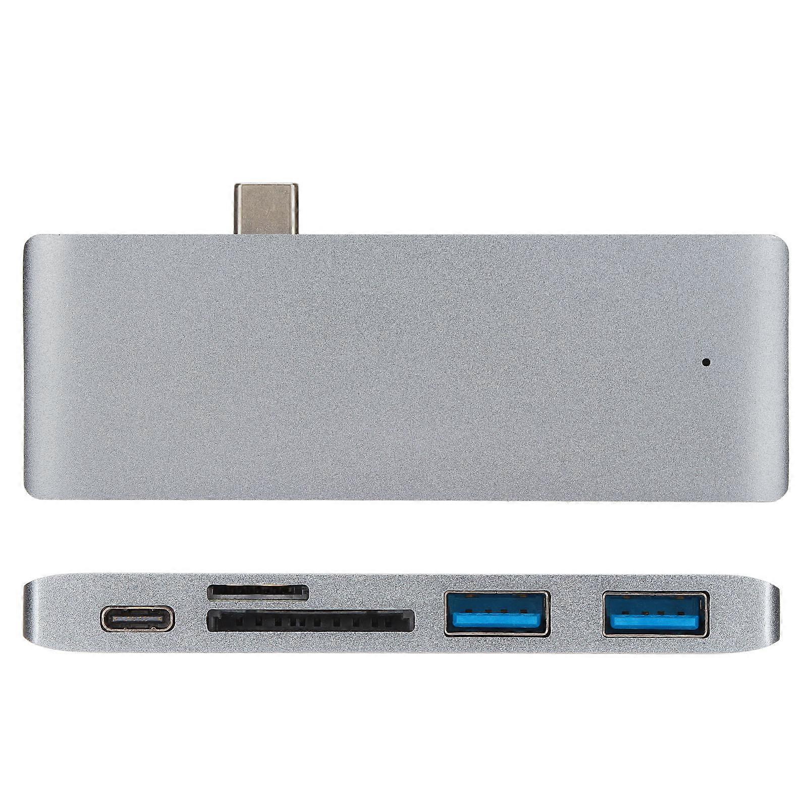 USB C Hub Portable 5 in 1 PD Fast Charge Multi Port Expansion USB C Adapter for MacBooks for TabletGrey YEMAA