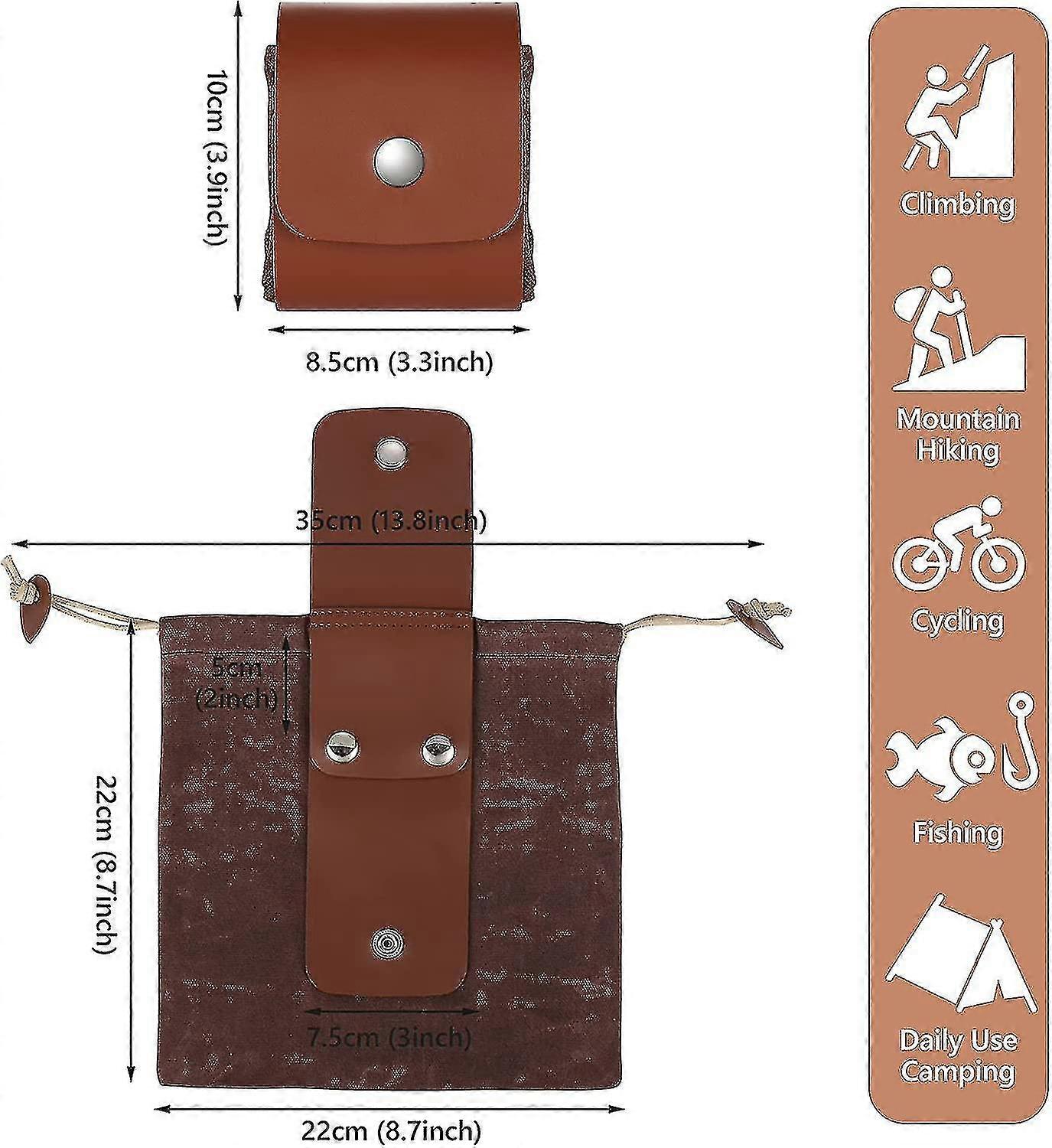 Riforla Sac Ceinture Pliable en Toile Sac de Recherche de Nourriture en Cuir pour Voyage Camping Randonnée Sac Noir Riforla Sac Ceinture Pliable en Toile Sac de Recherche de Nourriture en Cuir pour Voyage Camping Randonnée Sac Noir