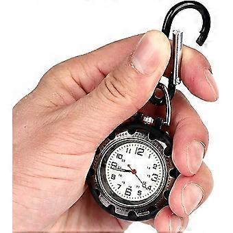 clip on carabiner luminous face fob digital watch for sport nurses paramedics