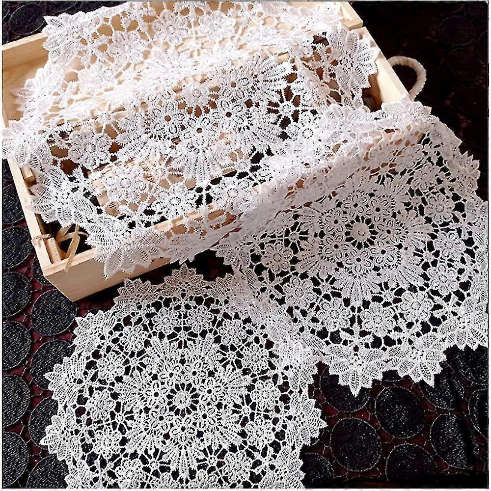 6 pcs round cutout coasters