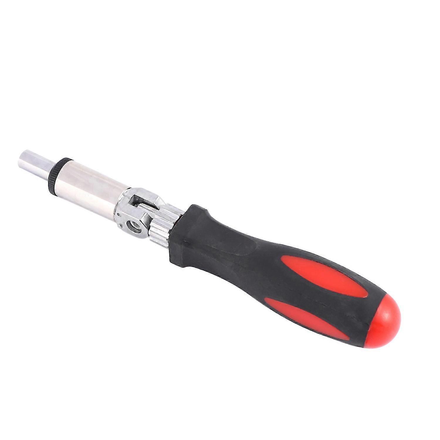 0-180 Degree Multi Function Ratchet Screwdriver 1/4 Inch Inside Hexagon Interface Adjustable Angles