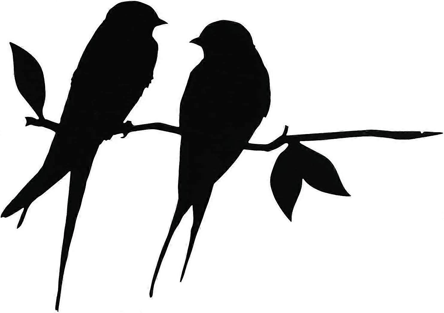 Metal Barn Swallows Tree,steel Silver