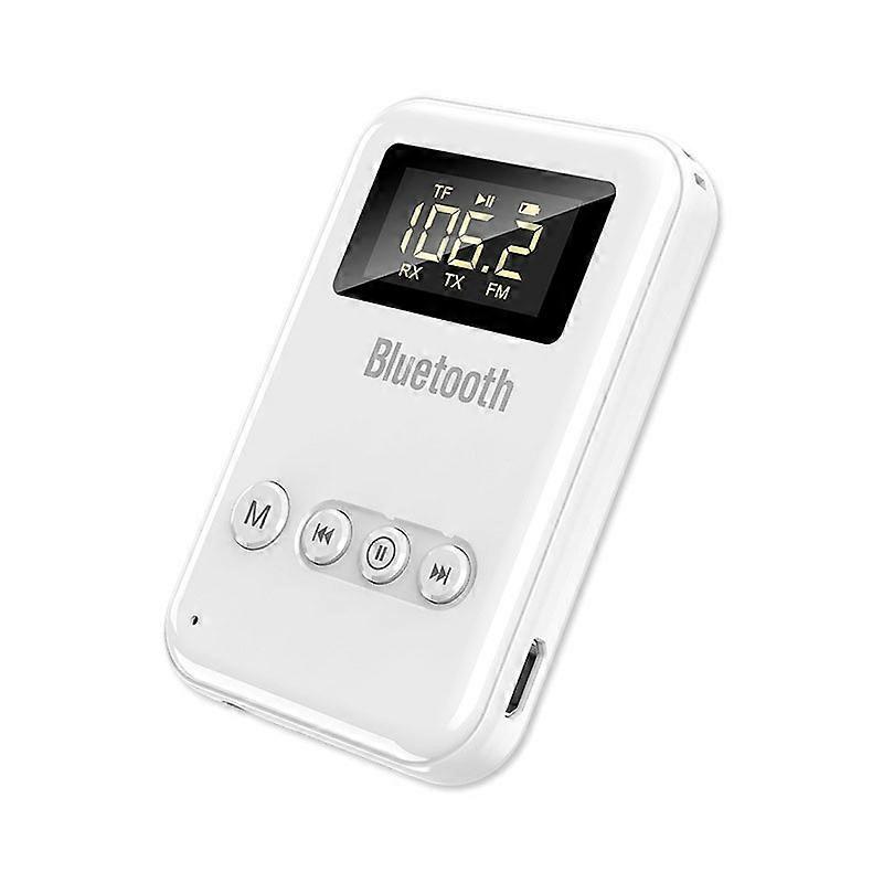 2 in 1 Bluetooth 5.0 Receiver Transmitter White