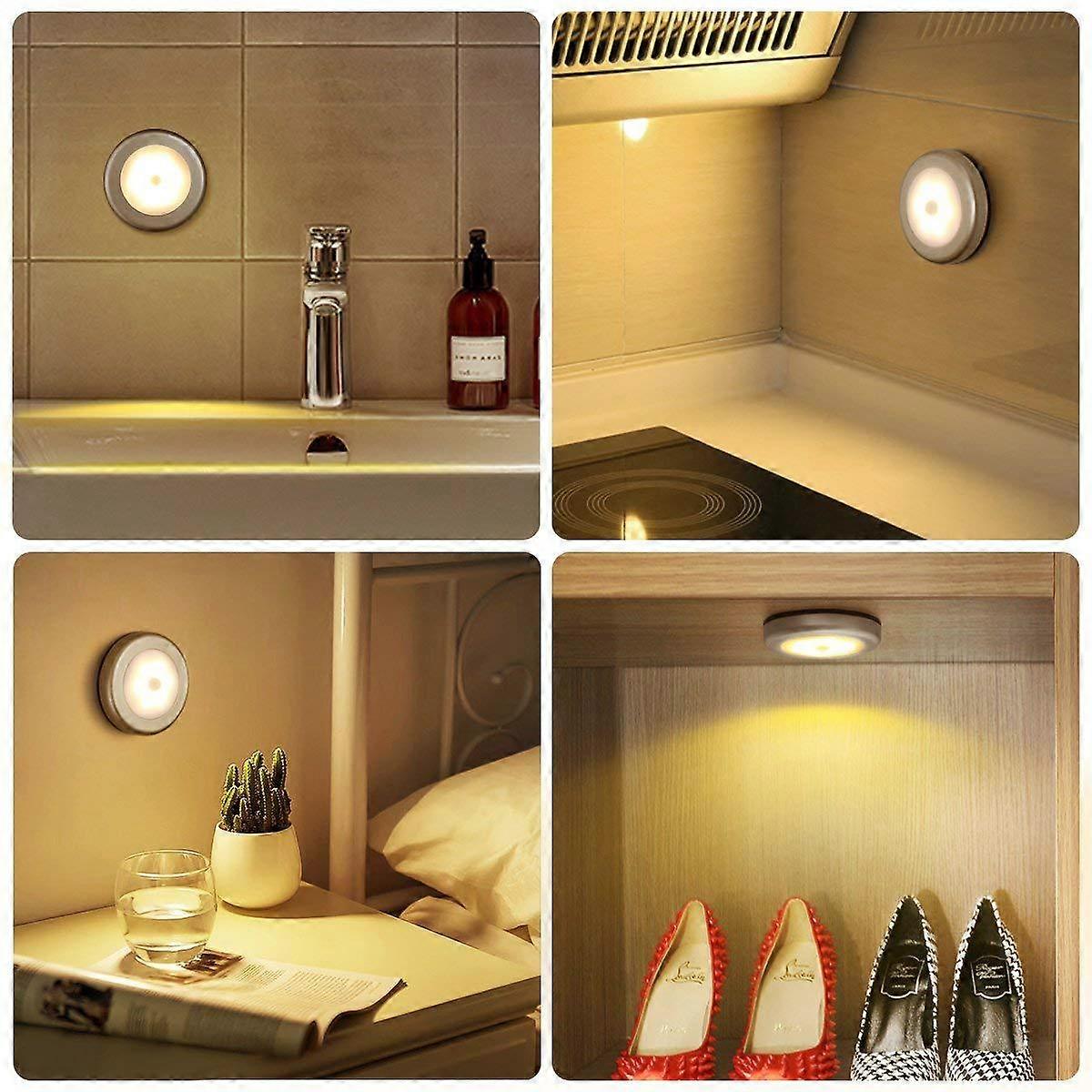 3 LED Motion Sensor Night Light, LED Cabinet Lights Battery Powered Wireless Lighting Night Light Stick