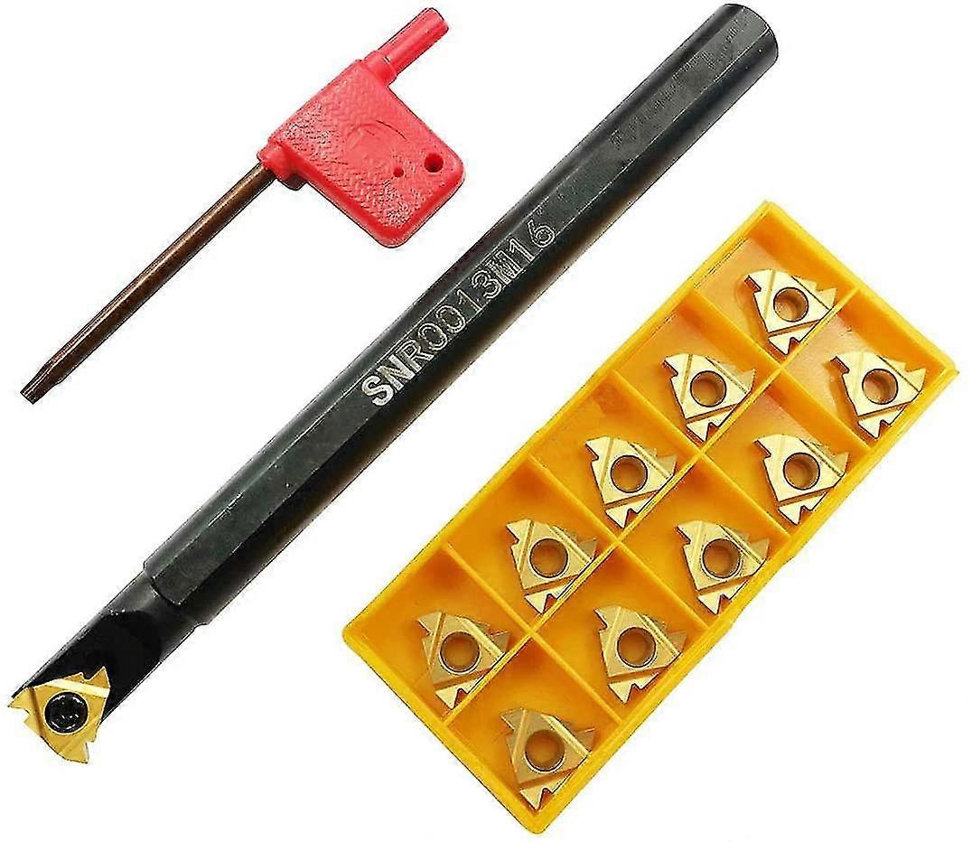 Snr0013m16 Internal Thread Lathe Cnc Turning Holder +10pcs,16ir Ag60