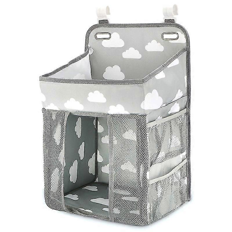 Hanging Diaper Caddy Organizer- Diaper Stacker For Changing Table, Crib, Playard Or Wall Nursery Or