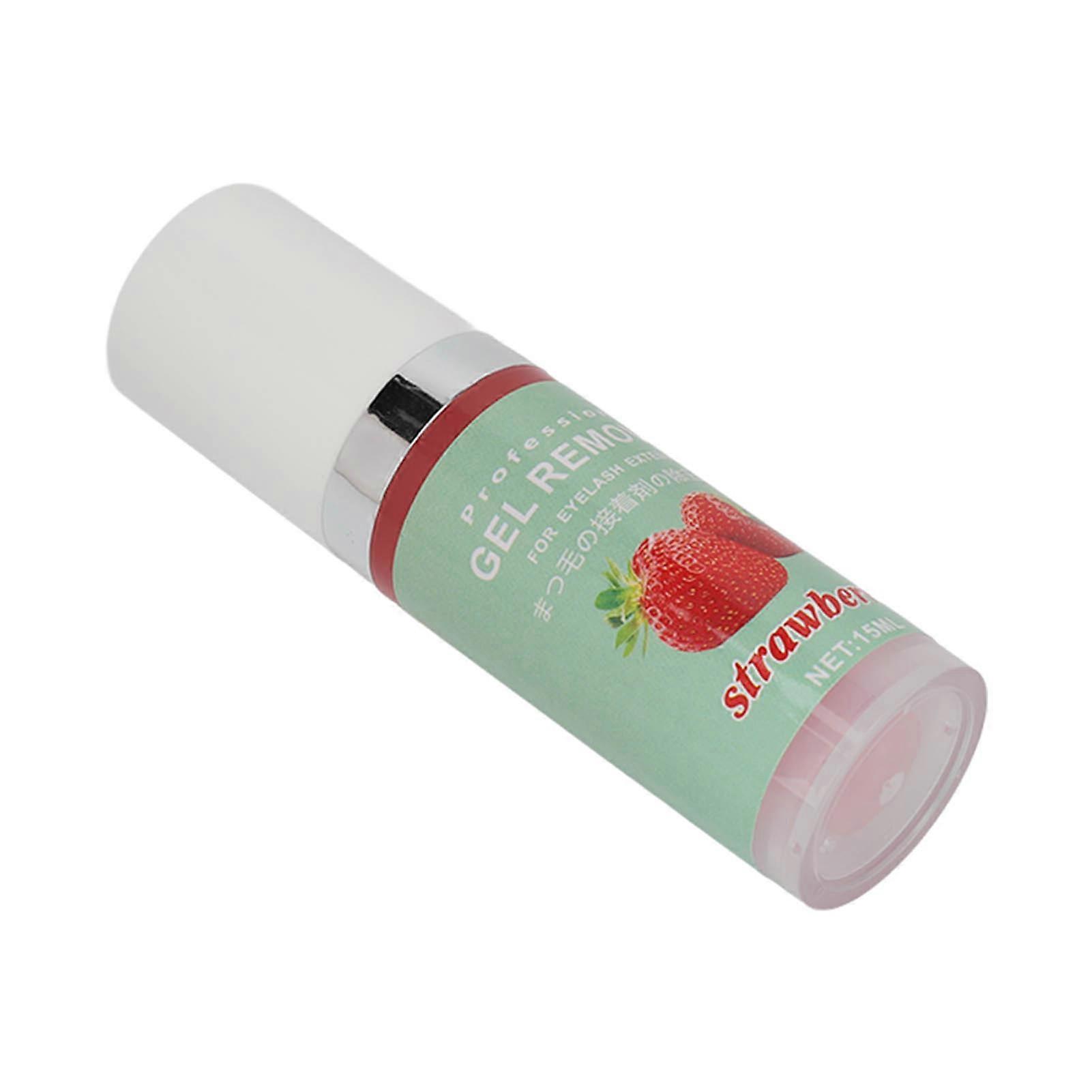 Eyelash Extension Remover Gel Easy Remover Eyelash Extension Adhesive Fast Dissolution Gel 15ml Strawberry