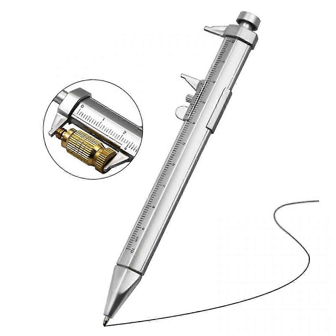 0-100mm Vernier Caliper Precision Gauges Ballpoint Pen Marker Multi-tool Measuring Tool