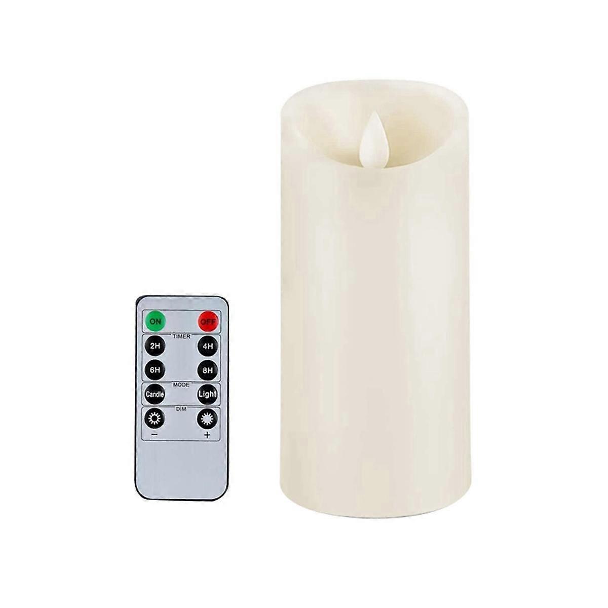 Flickering Flameless Candles Battery Operated with Remote Control and Timer, 3X6 Inch for Indoor Ou