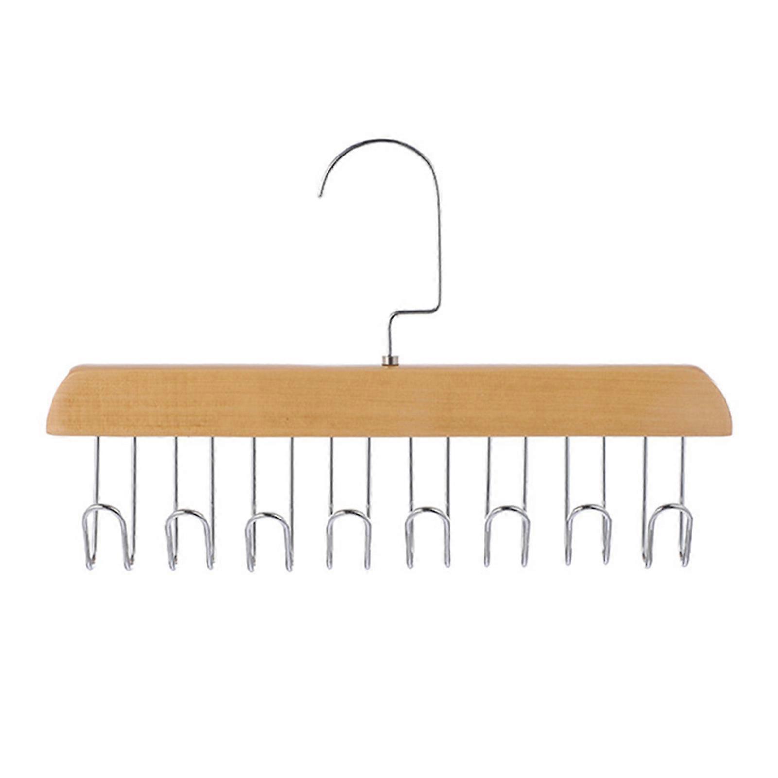 Anti Slip Multi Hook Coat Rack Roterbar Underkläder Slips Torkställ för garderob