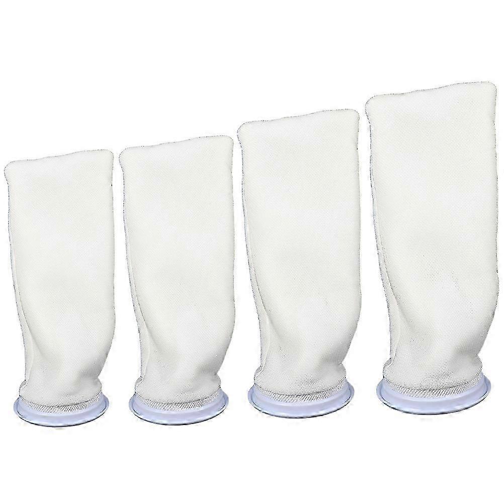 4pcs Replaceable Cotton Filter Bag Fish Tank Filter Sock Replacement Filter Pouch for Aquarium