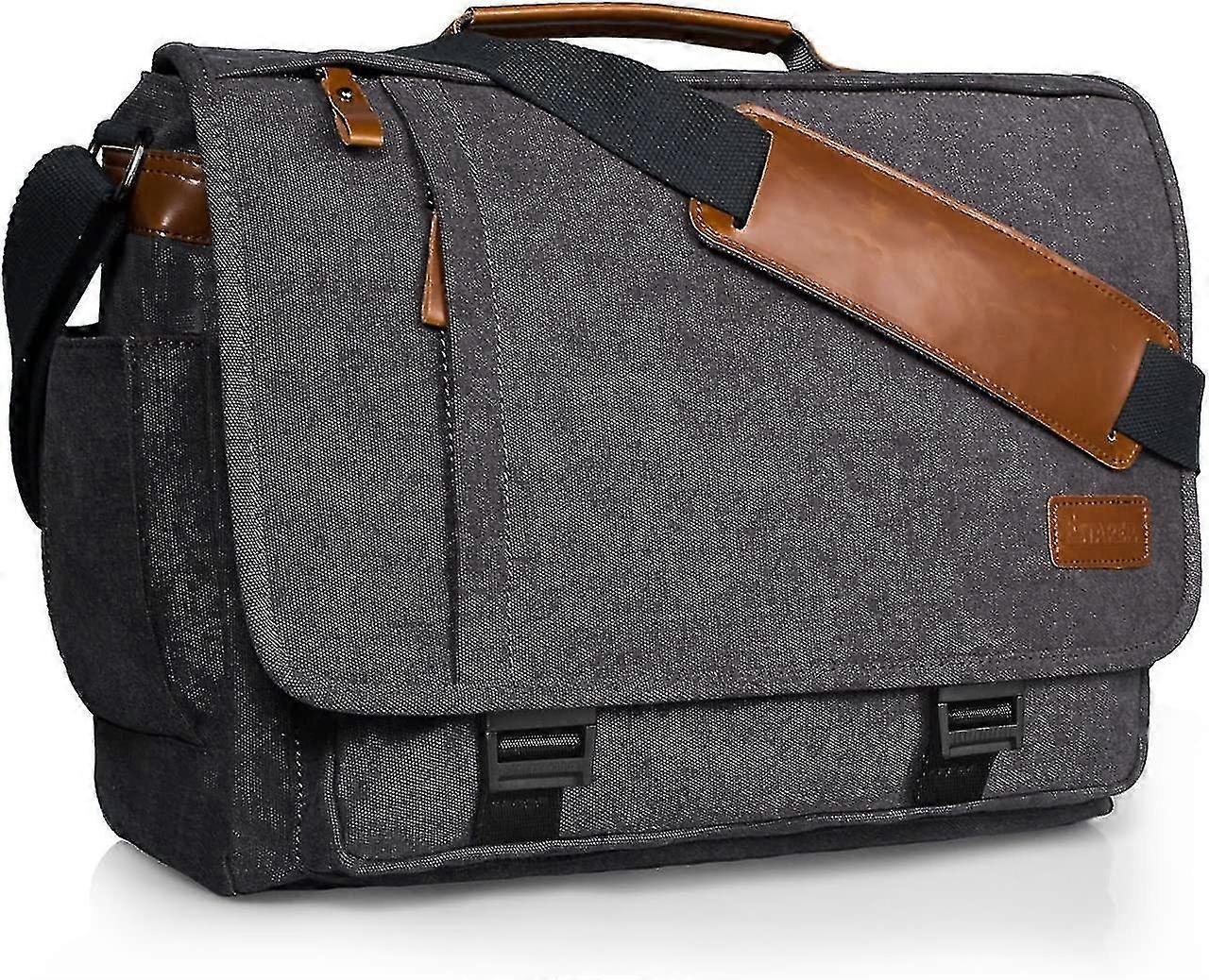 Laptop Messenger Bag 17 -17.3 Polegadas Mens Bolsa de ombro para o trabalho