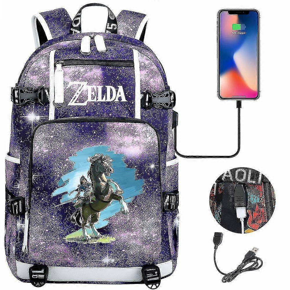 Zelda Breath Of The Wild Eye Game Usb Sac à dos Cosplay Student