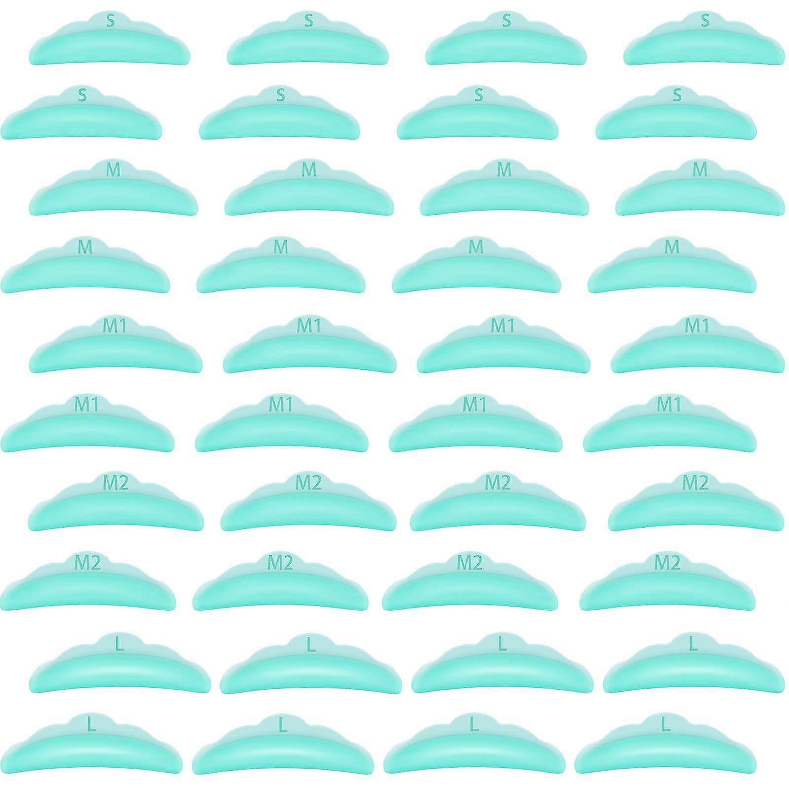 40 Pieces Eyelash Perming Curler Perm Pad Reusable