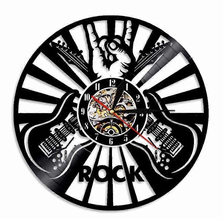 Rock music Vinyl record wall clock