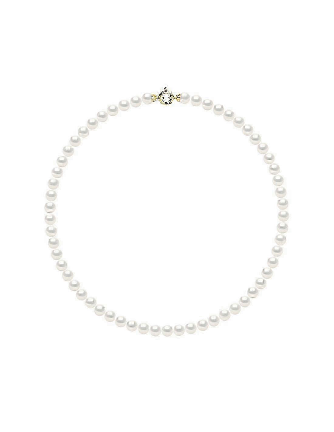 Collier de perles de culture véritables 6-7 mm - Or jaune - KELLY