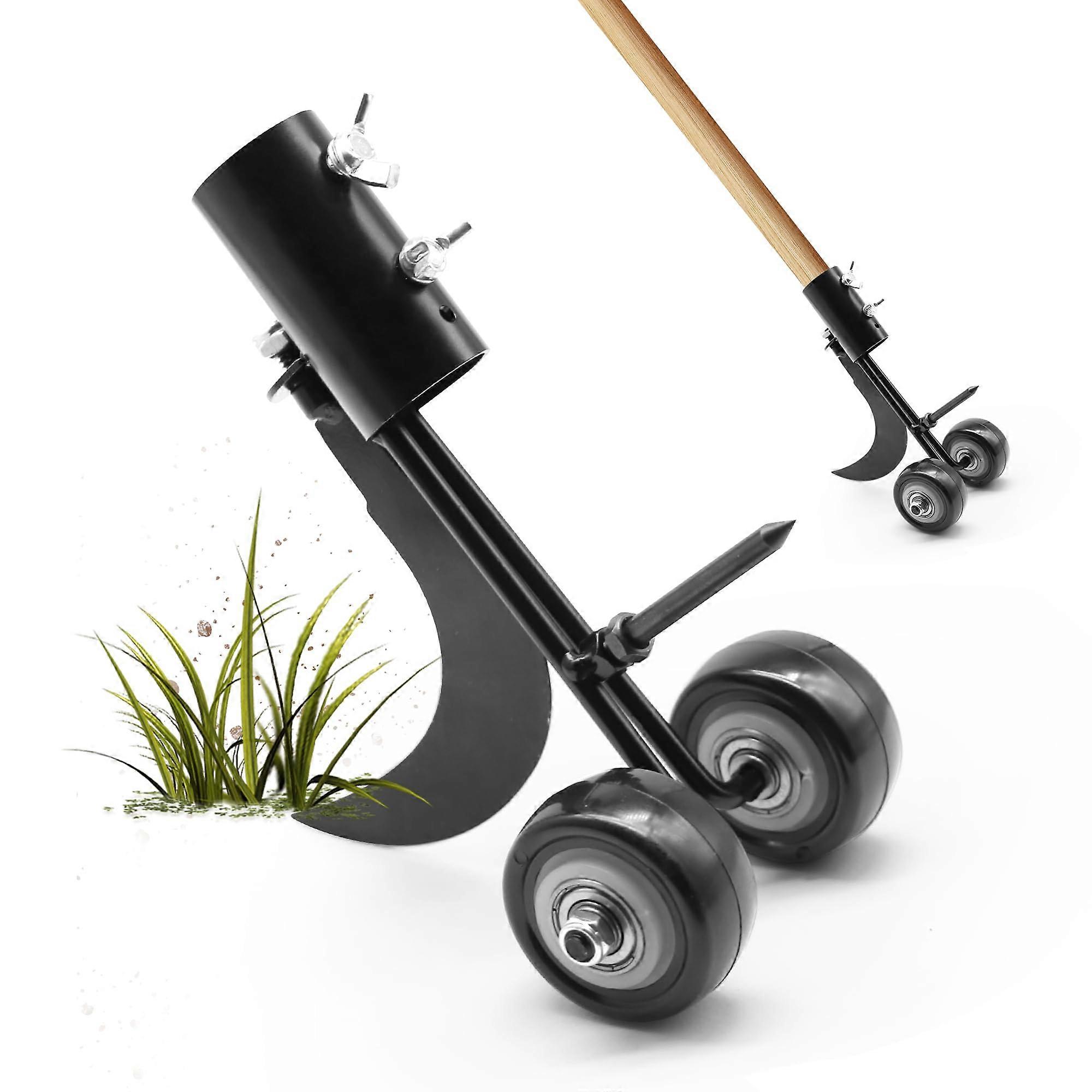 Crevice Weeding Tools med hjul, 2 i 1 Weed Remover Tool, Weeding Tools for Garden, Sidewalk Crack Weeder Crevicing Weeding Tool