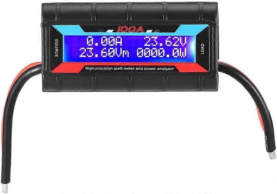 Digital Watt Meter60V/100A Digital High Precision Watt Meter Power Analyzer RC Volt Amp Meter