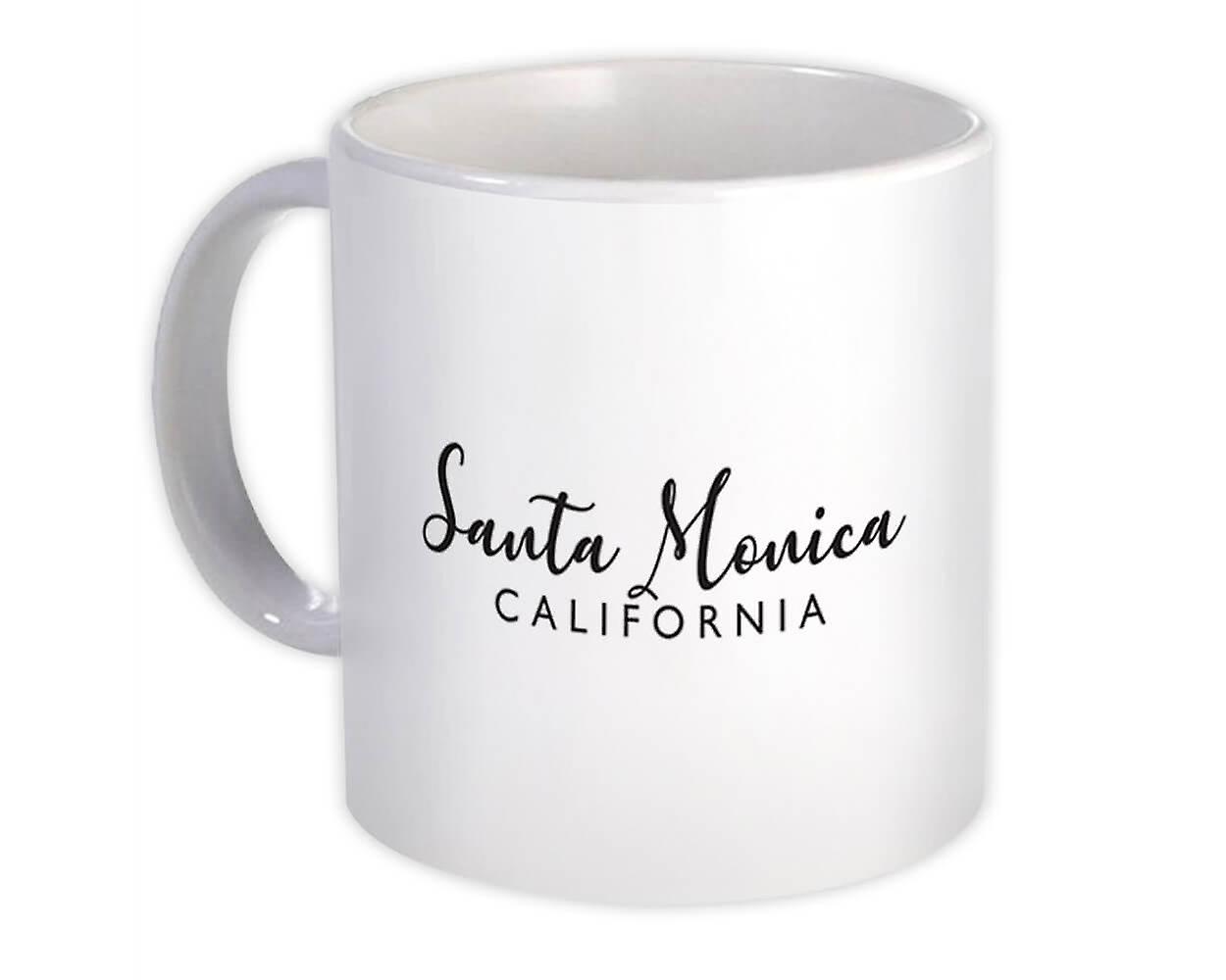 Gift Mug: Santa Monica Cursive