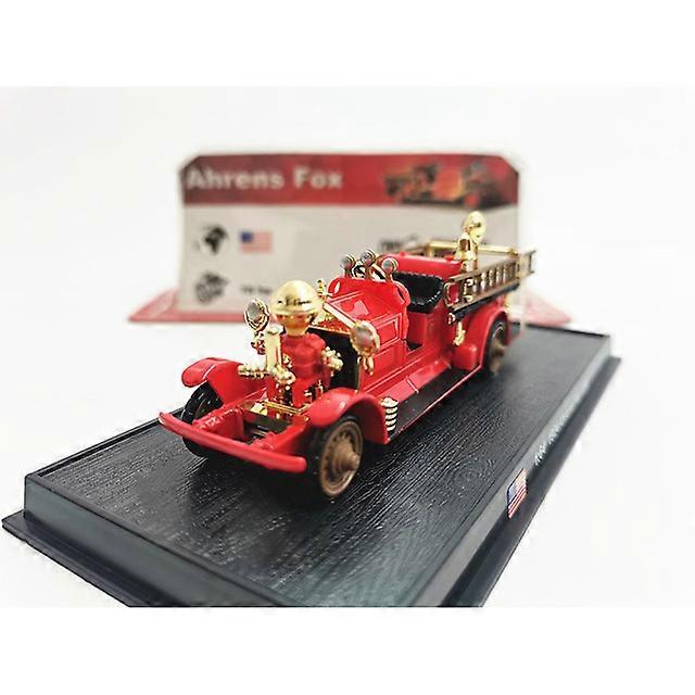 1/64 Scale 13CM Alloy Diecast Classic 1924 ahrens fox USA Fire truck SUV Car Auto Model Toys For Collection