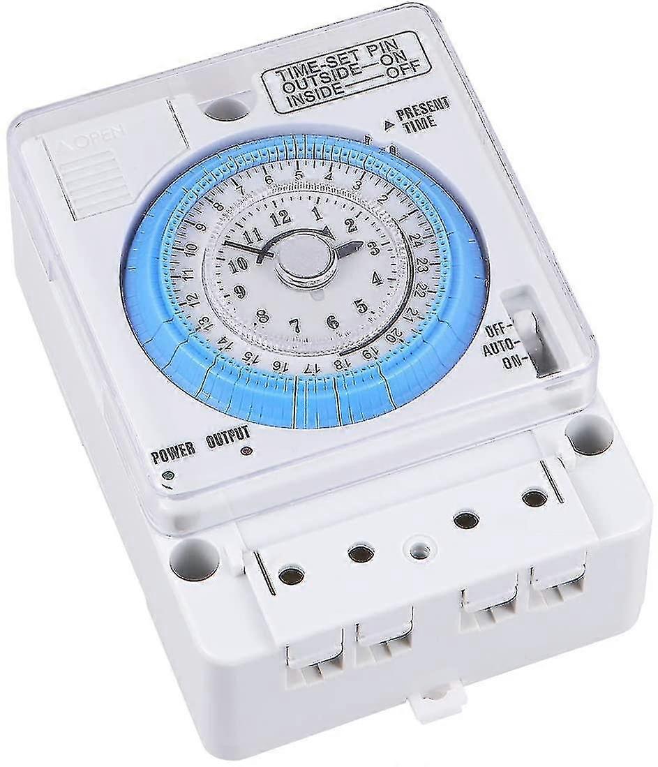 Timer meccanico preciso Interruttore di controllo orario 12VAC/DC per cucina e uso esterno