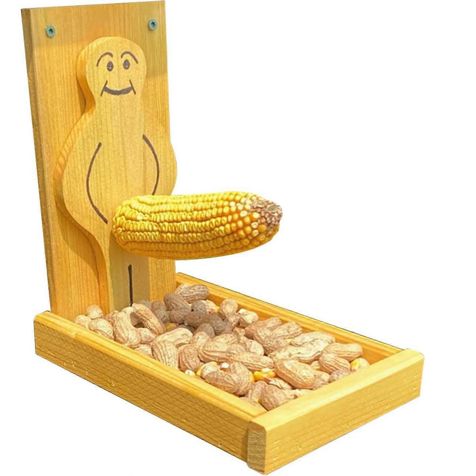 איש גאה מצחיק מאכיל סנאים מאכילי ציפורי בר קישוט עץ מזין סנאים לגינה מחוץ לחצר עיצוב עצים אוהבי ציפורים מתנות