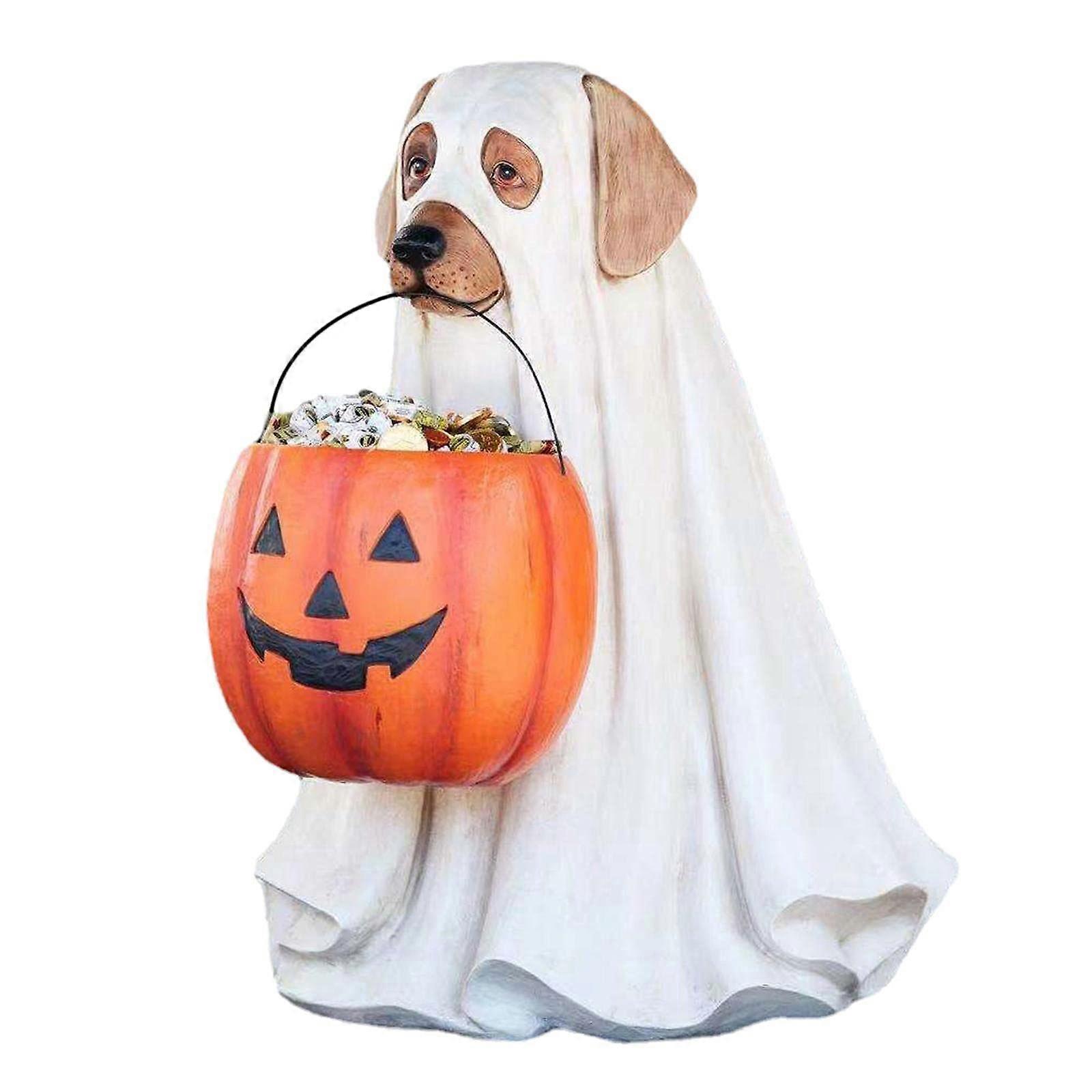 Spøkelseshund godteskål Gresskar godteskål