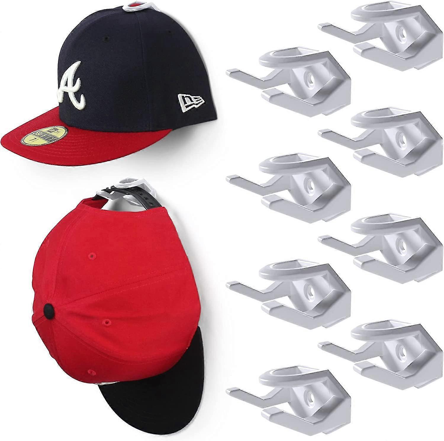 6 Pcs Adhesive Hat Hooks For Wall Hat Racks For Baseball Caps Hat Display Adhesive Hat Hooks No Drilling