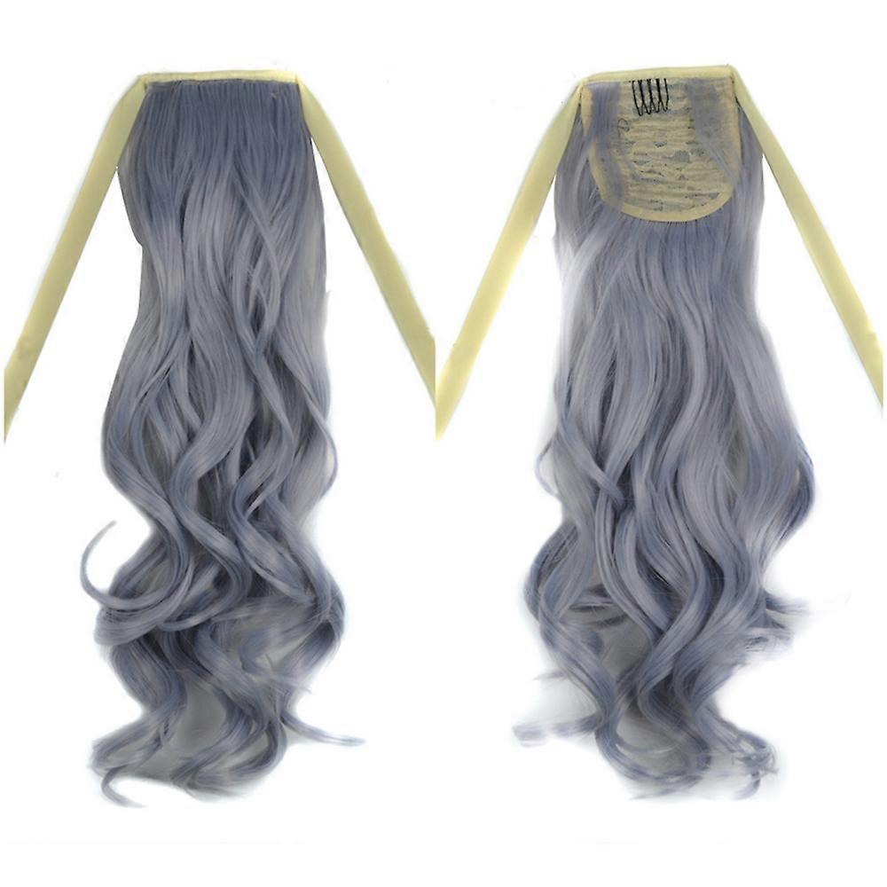 Wig Horsetail Granny Grey Lace-up