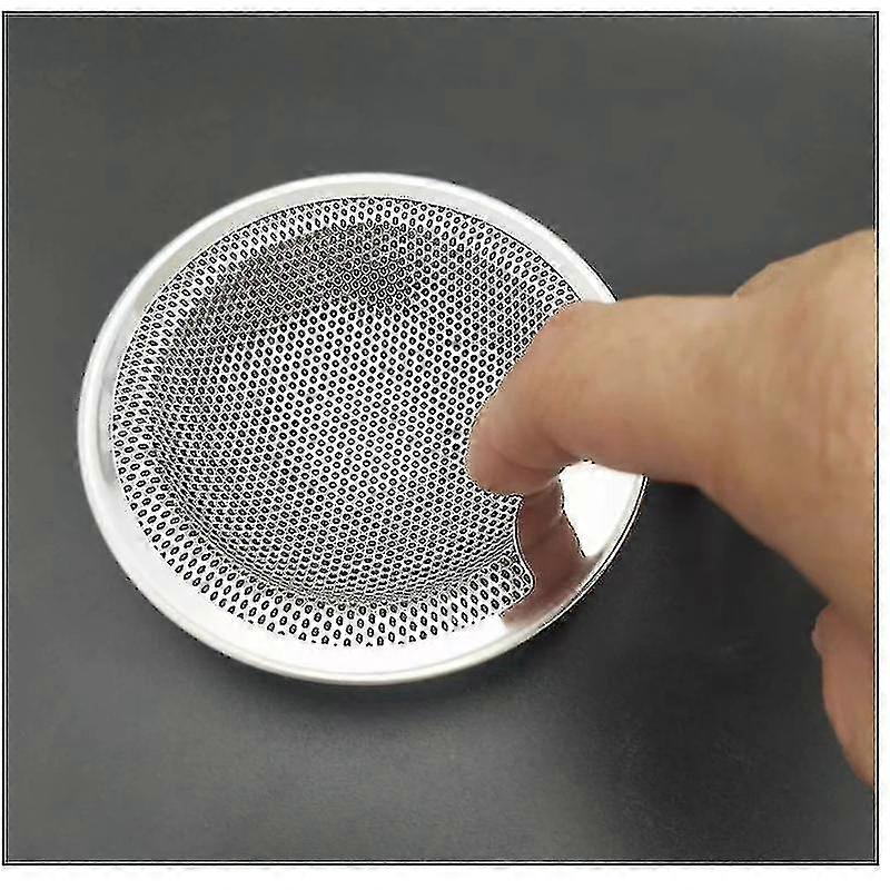 3stk Rustfrit stål Køkkenvask Fælde Filter Afløbshul Filter Badekar Hårfanger Stopper Bruser Lækage Net Si Hjem Afløb