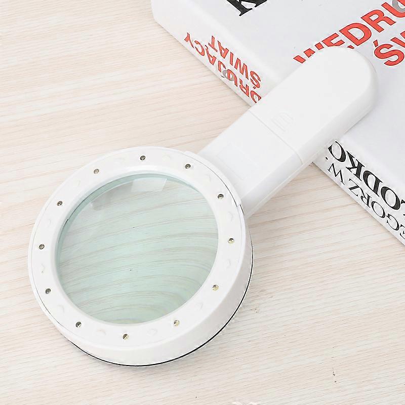 Reading Magnifier 30X Magnifier Lighted Magnifying Glass with 12 High Power LEDs Magnifying Magnifier Reading Magnifier for Seniors, Watchmaker, Hobby