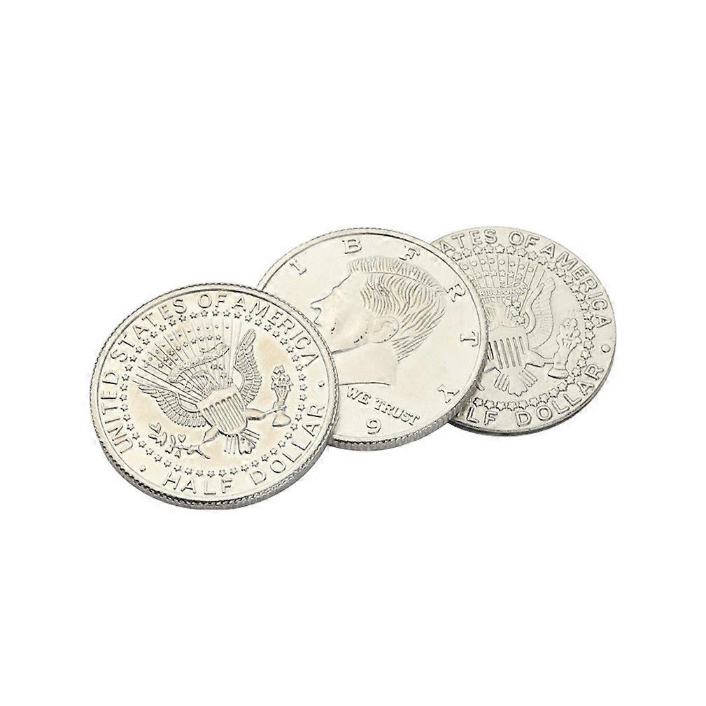 Steel Core Quarter Magic Folding Trick Coin Close-Up Stage Magic Props
