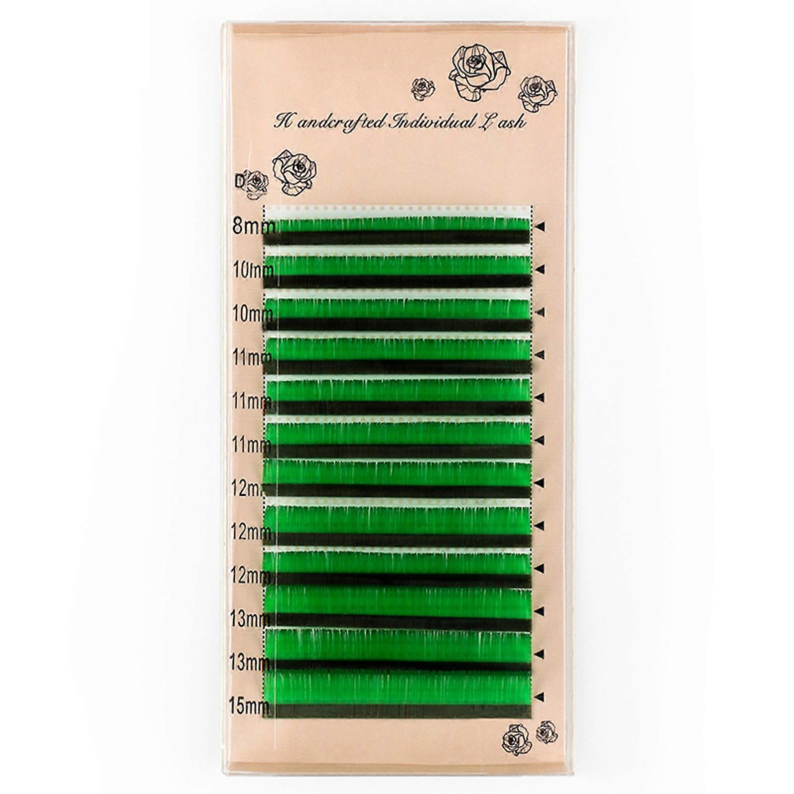 12 Lines Color False Eyelashes C D Curl Colored Eyelash Extensions Fake Volume Eye Lashes 8/10/11/12/13/15mm