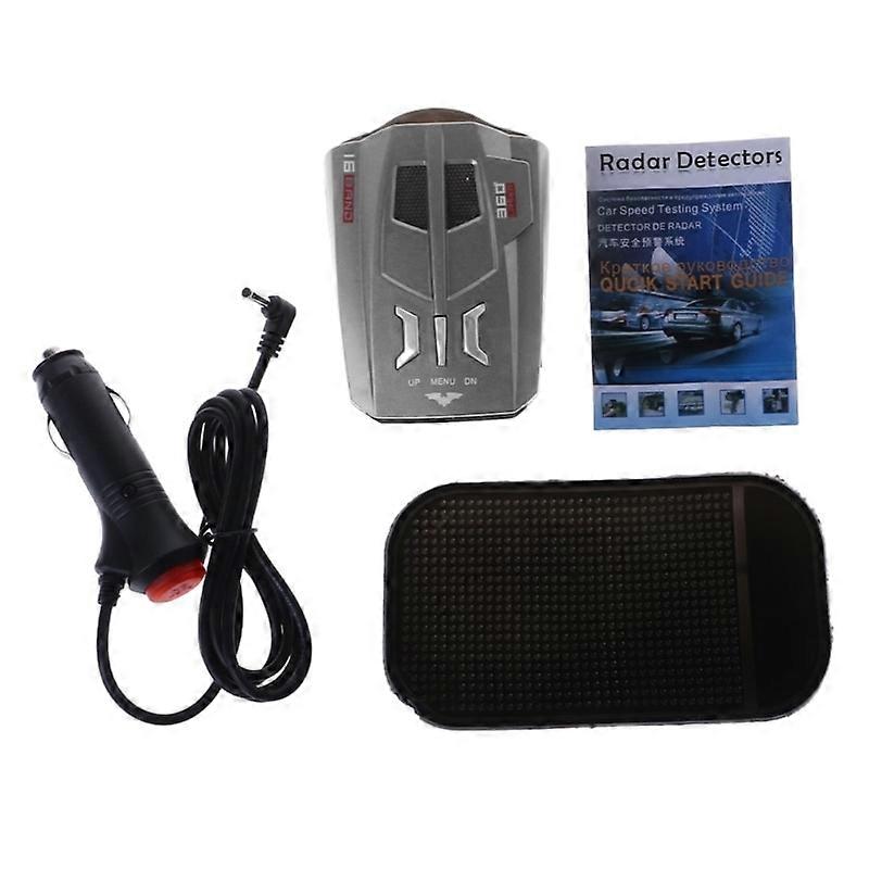 V9 Car Trucker Speed 360 Degrees Vehicle Radar Detector Voice Alert Warning 16 Band Auto LED Display English / Russian 37JE