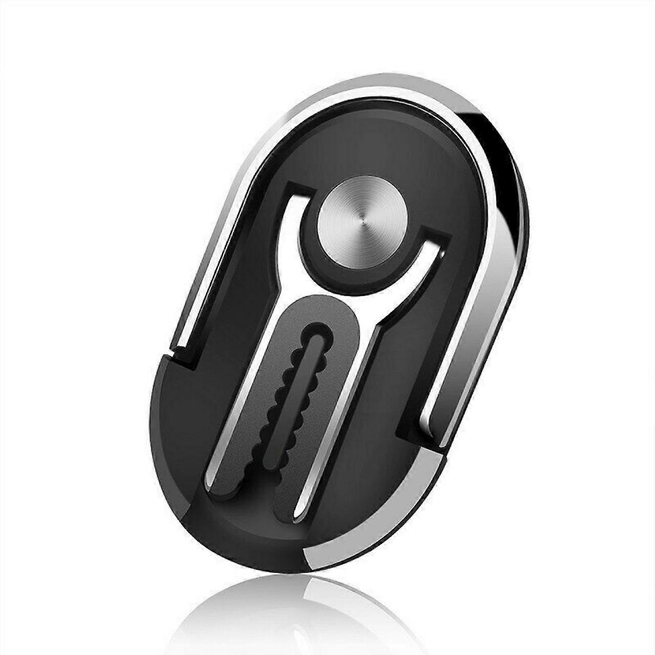 Black Versatile Mobile Phone Holder 3 in 1 360 Degree Rotation Mobile Phone Ring Holder for Car Home