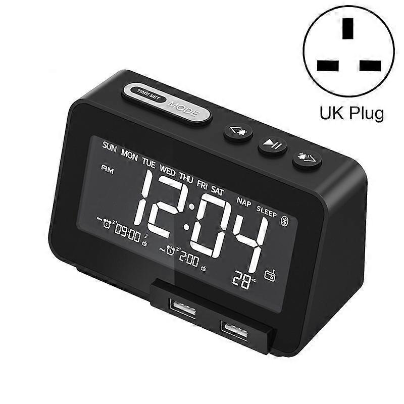 K5 Bluetooth Speaker Clock Radio UK Plug