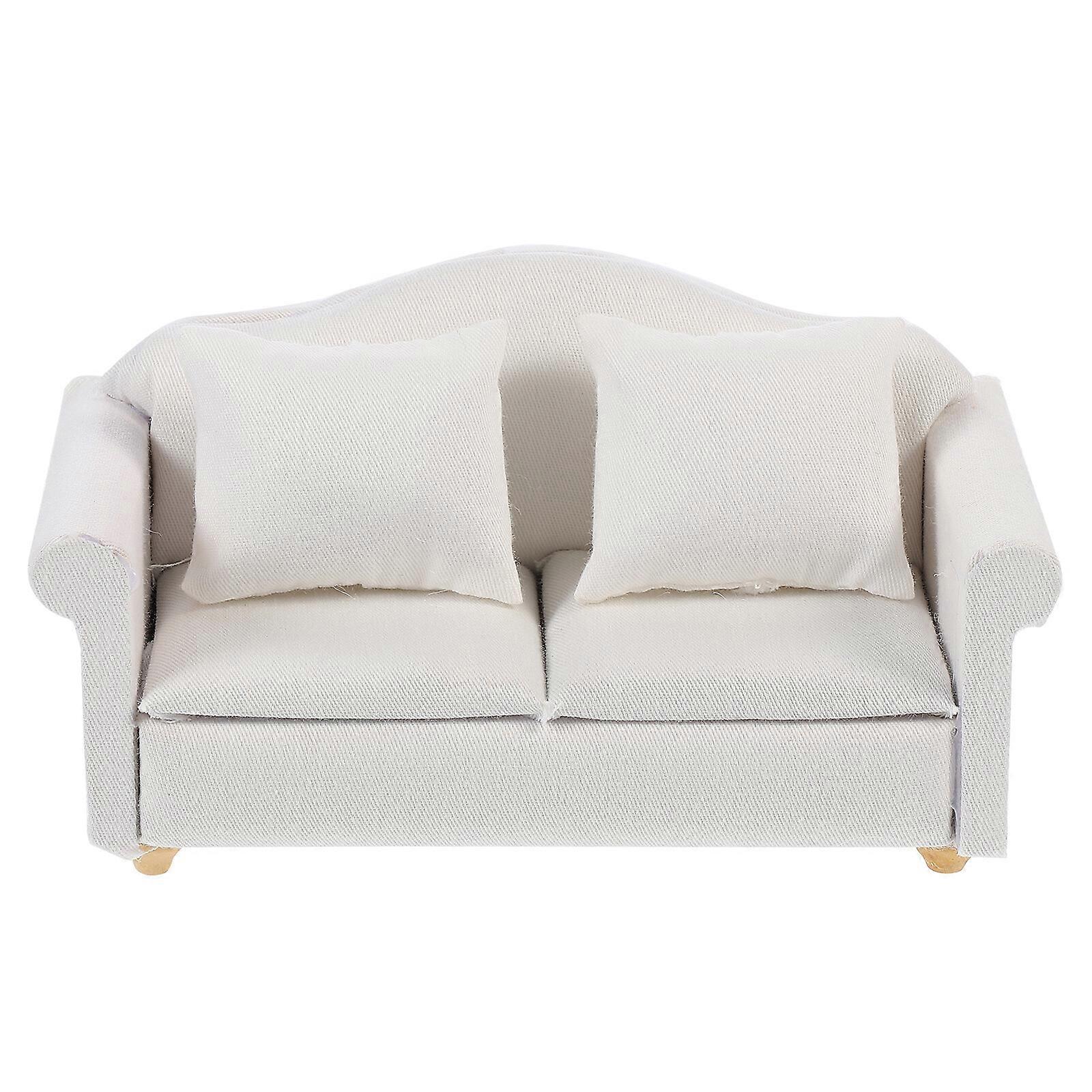 1pc Pretty Single Sofa Creative Miniature Sofa Practical Doll House Sofa