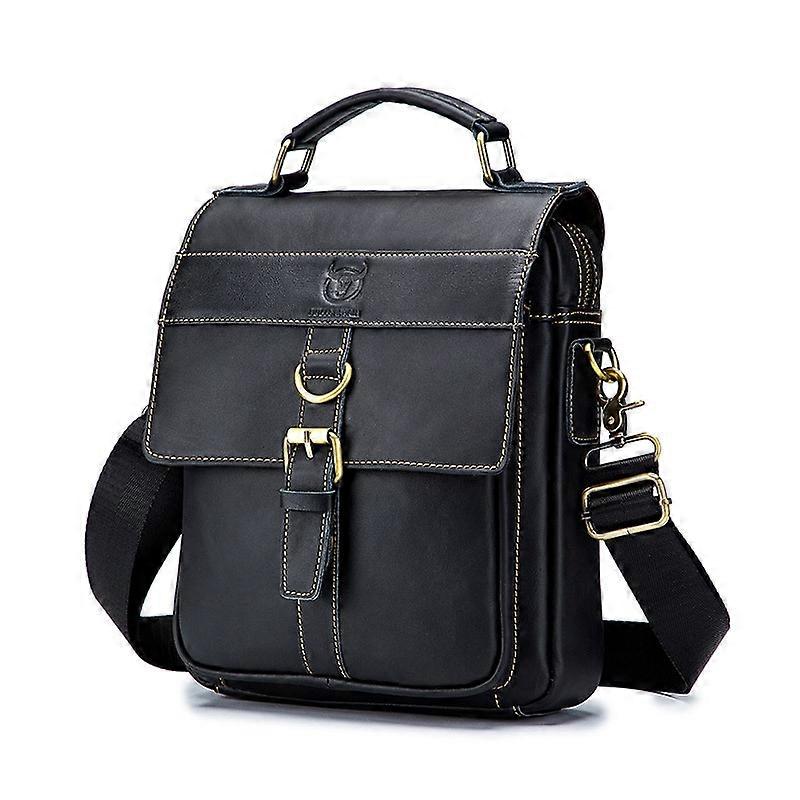 First-Layer Cowhide Men Casual Shoulder Bag