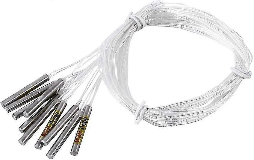 Waterproof Temperature Probe Thermometer Pt100 Sensor Probe 10pcs (d-583-a)